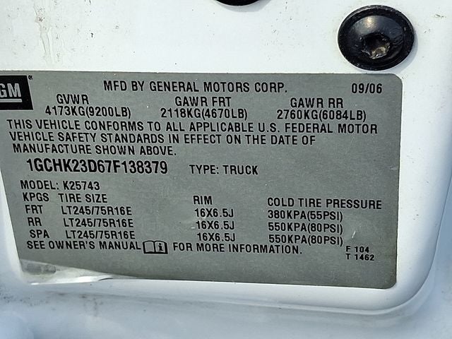 2007 Chevrolet Silverado 2500HD Classic LT LT1