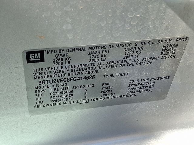 2015 GMC Sierra 1500 SLT