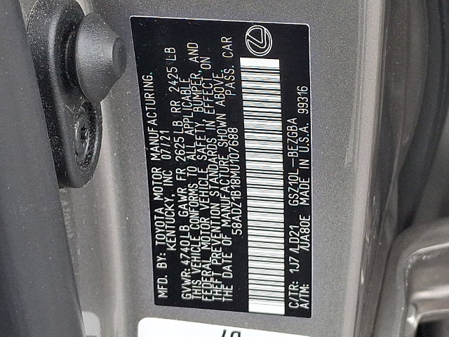 2021 Lexus ES 350