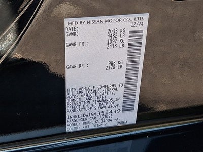 2025 Nissan Altima 2.5 SV