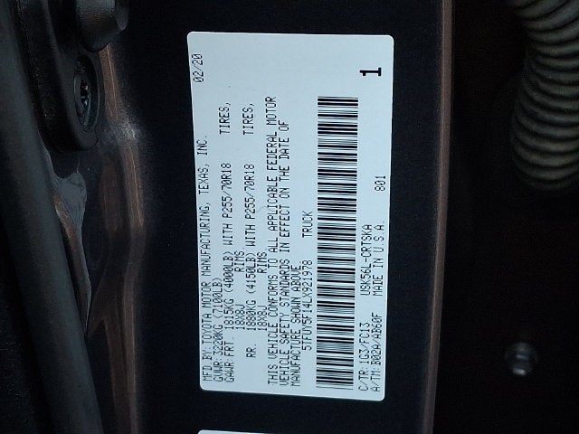 2020 Toyota Tundra SR5
