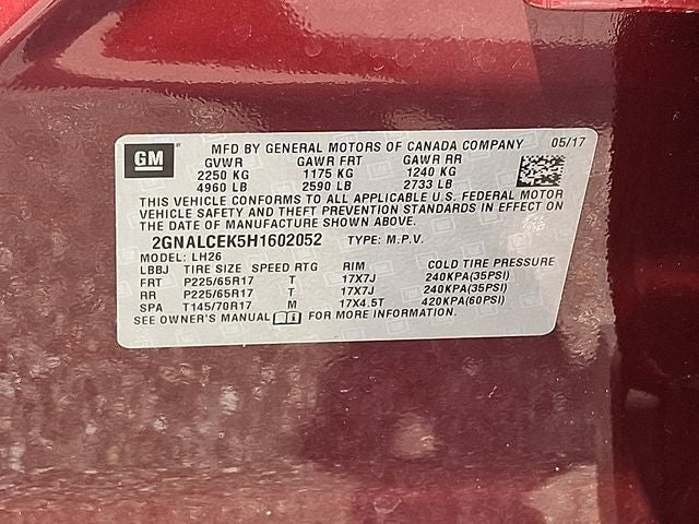2017 Chevrolet Equinox LT