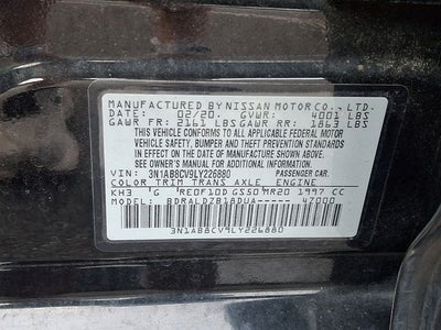 2020 Nissan Sentra SV