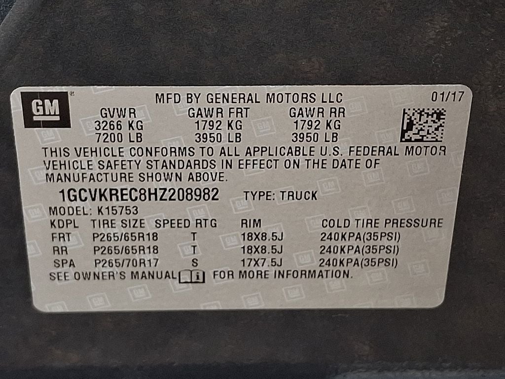 2017 Chevrolet Silverado 1500 LT LT2