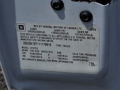 2001 Chevrolet Silverado 1500 LT