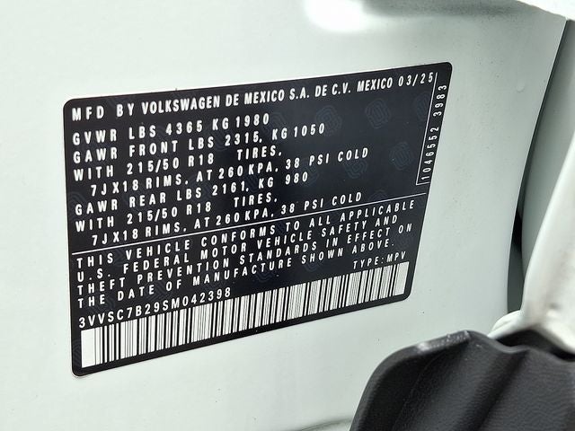 2025 Volkswagen Taos 1.5T SE