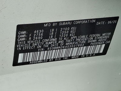 2025 Subaru Legacy Premium