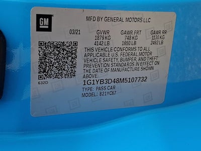 2021 Chevrolet Corvette Stingray 2LT