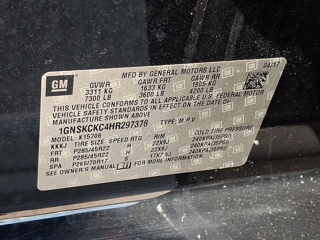 2017 Chevrolet Tahoe Premier