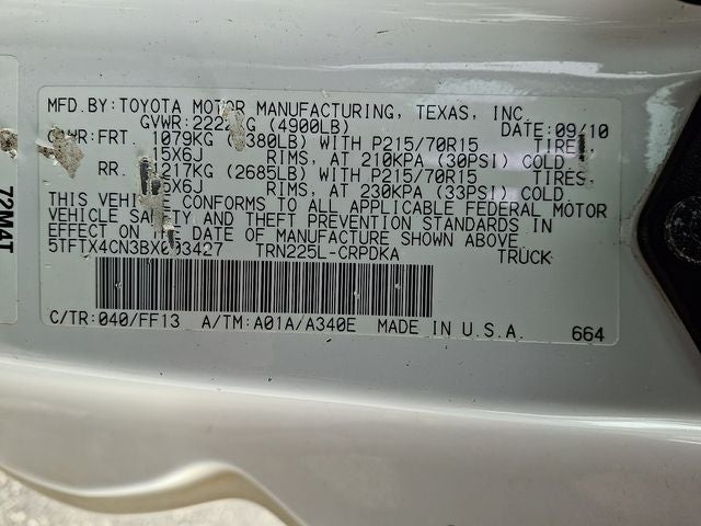 2011 Toyota Tacoma Base