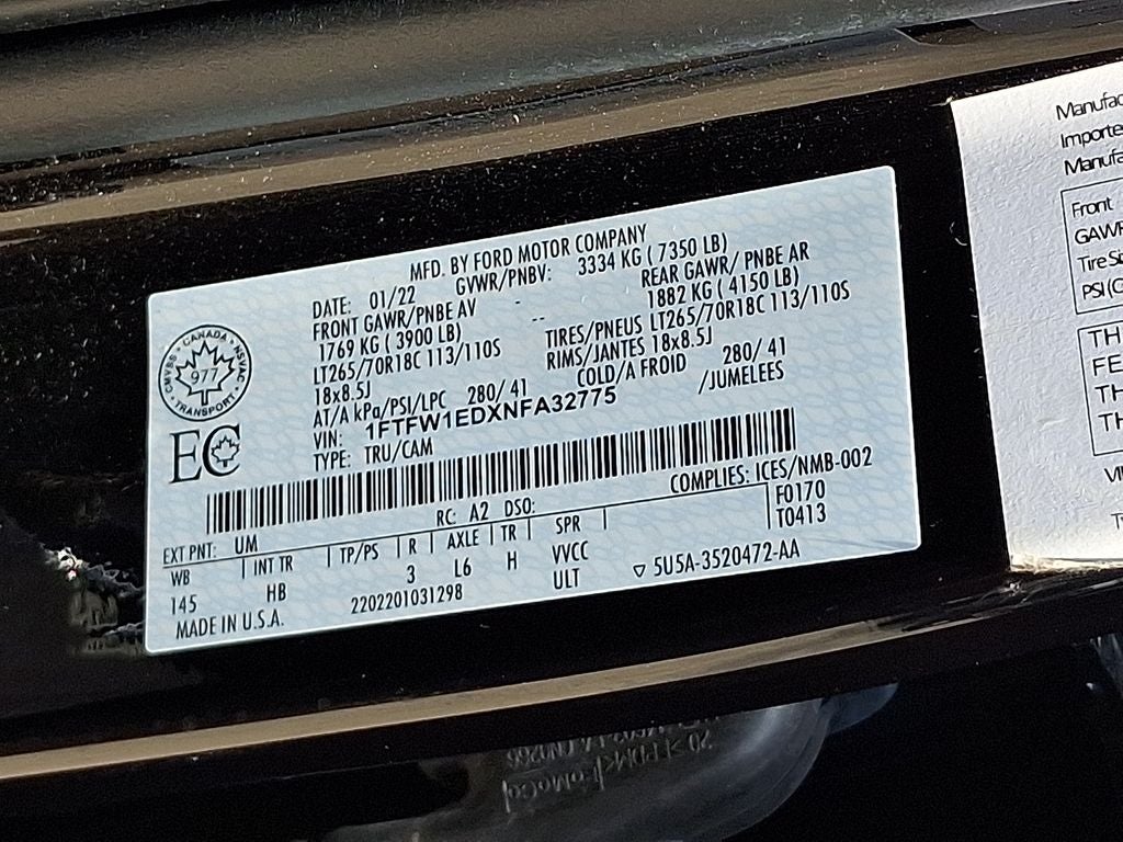 2022 Ford F-150 Lariat