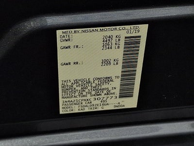 2019 Nissan Leaf SV
