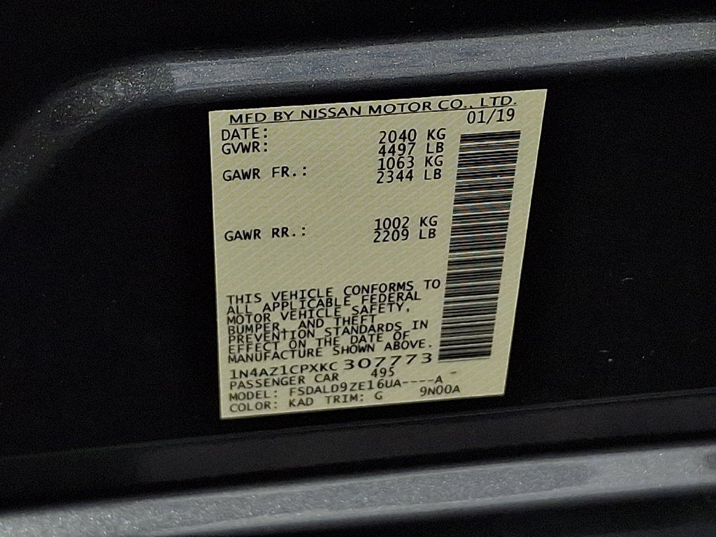 2019 Nissan Leaf SV