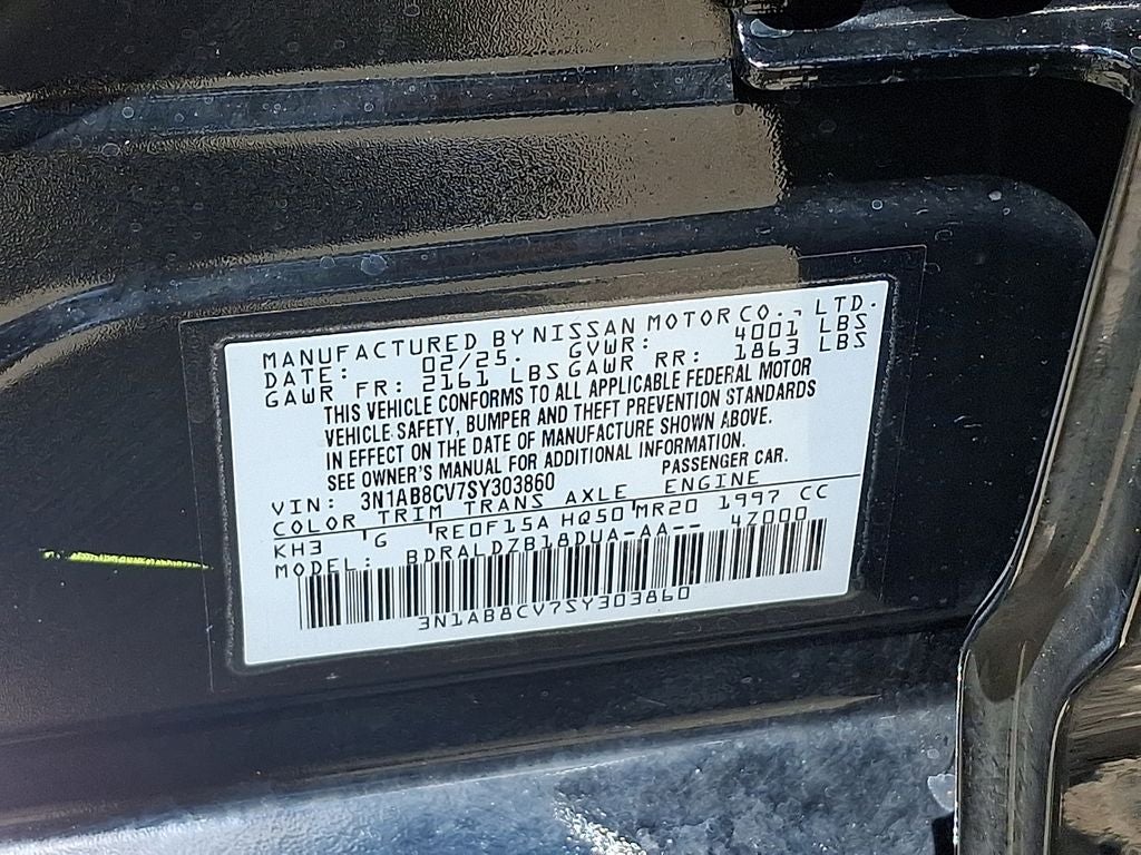2025 Nissan Sentra SV