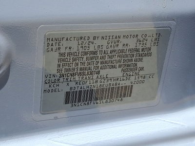 2025 Nissan Versa 1.6 SR