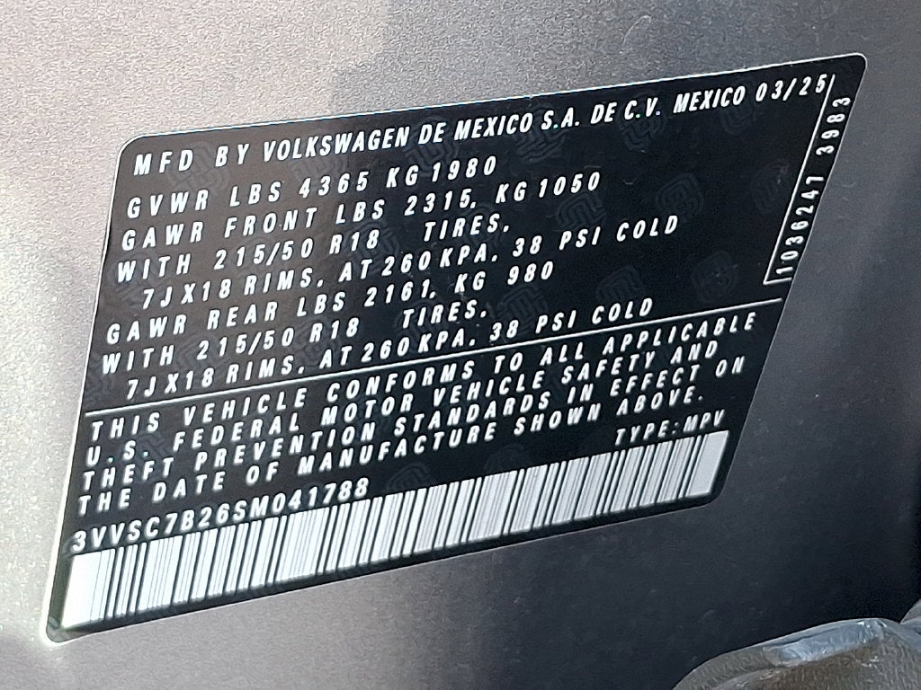 2025 Volkswagen Taos 1.5T SE