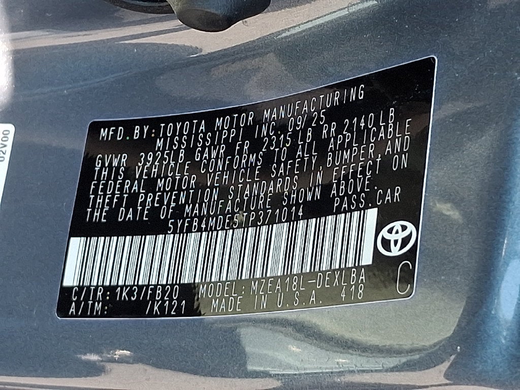 2026 Toyota Corolla LE