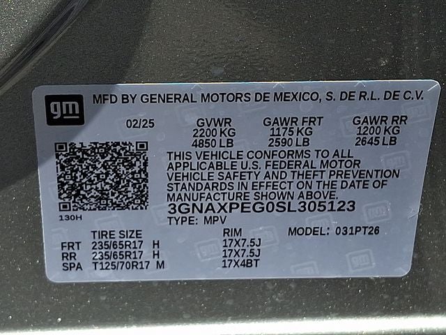 2025 Chevrolet Equinox AWD LT