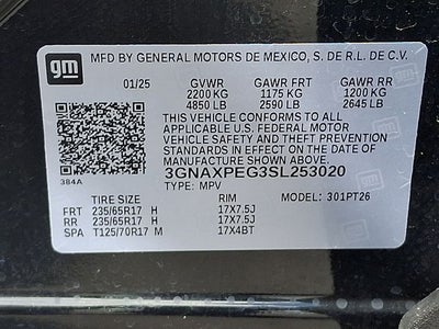 2025 Chevrolet Equinox AWD LT