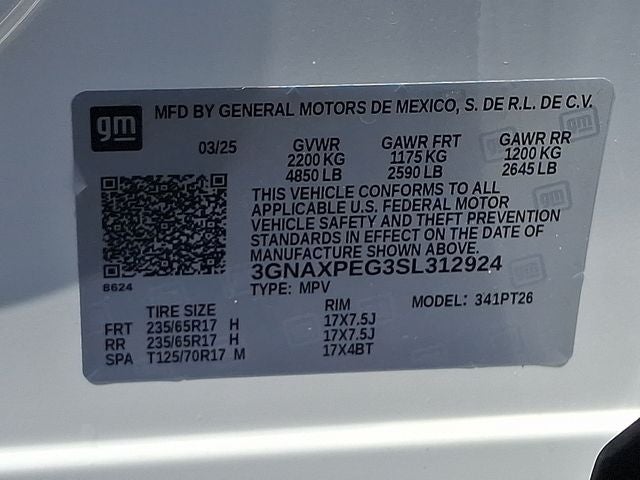 2025 Chevrolet Equinox AWD LT